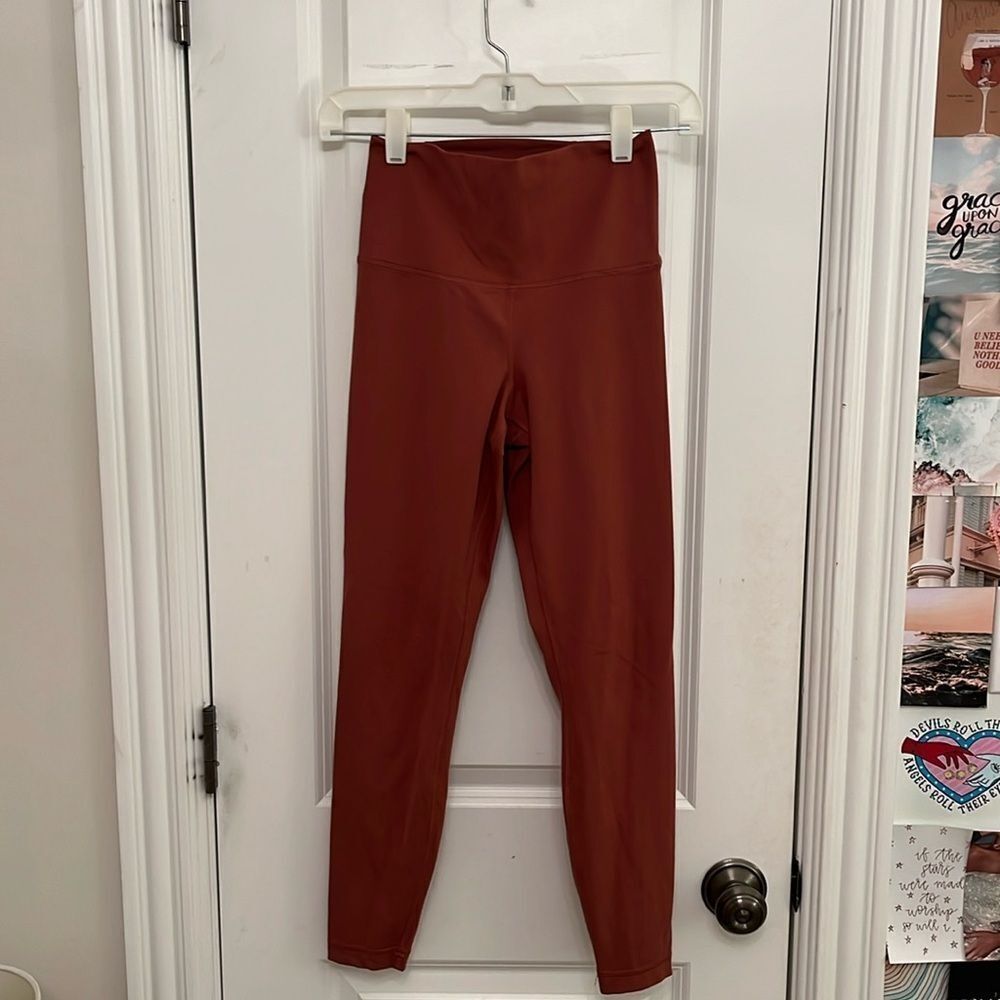 Yogalicious Lux Orangeish Red Size Small Leggings